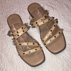 ‼️FLASH SALE‼️A New Day | Women’s Size 10 Embellished Studded  Sandals Tan